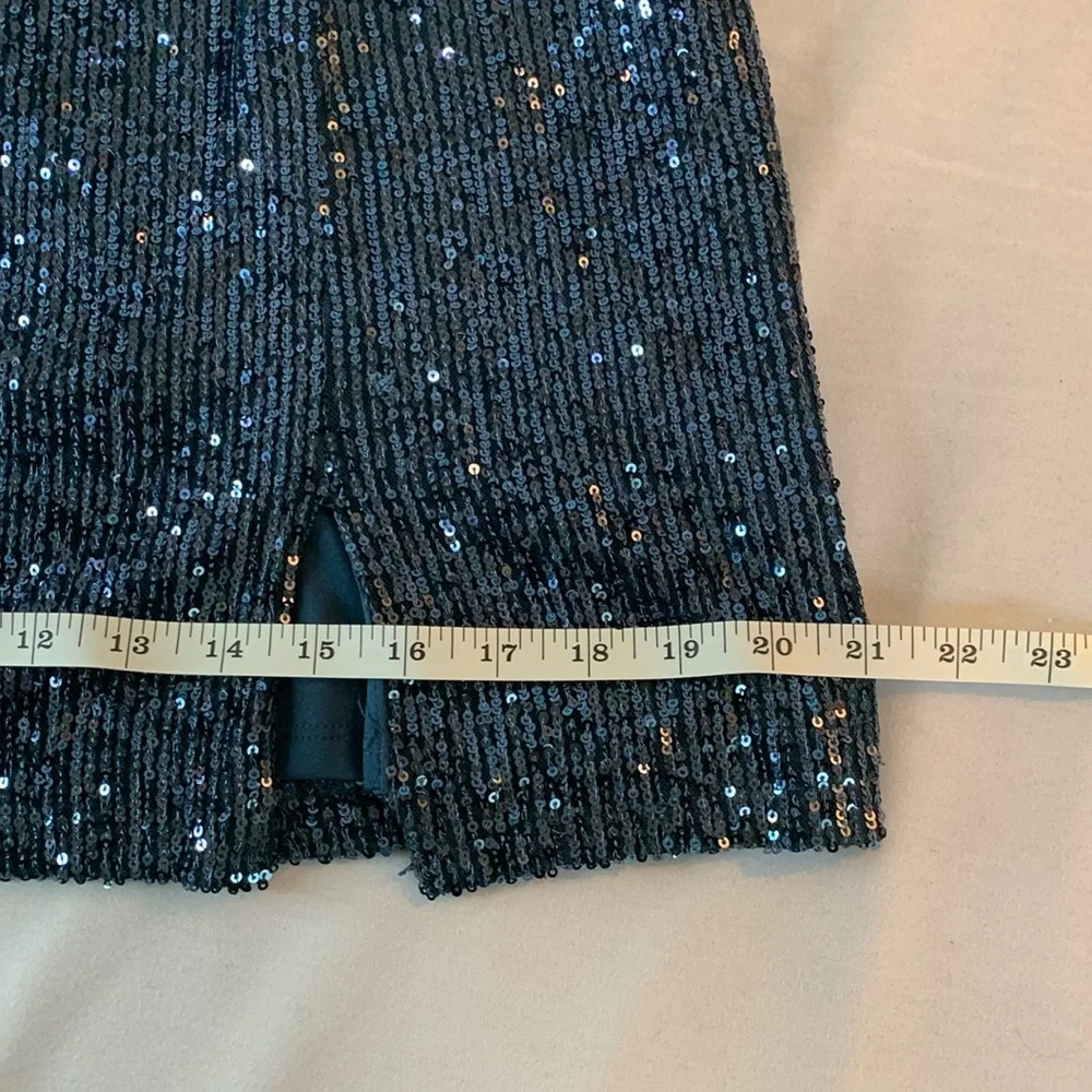 Elegant Navy Sequin Dress - Picture 10 of 10